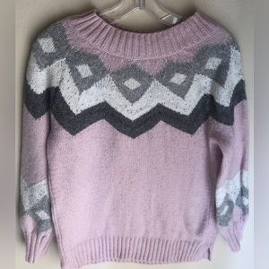 Mid neck detail sweater